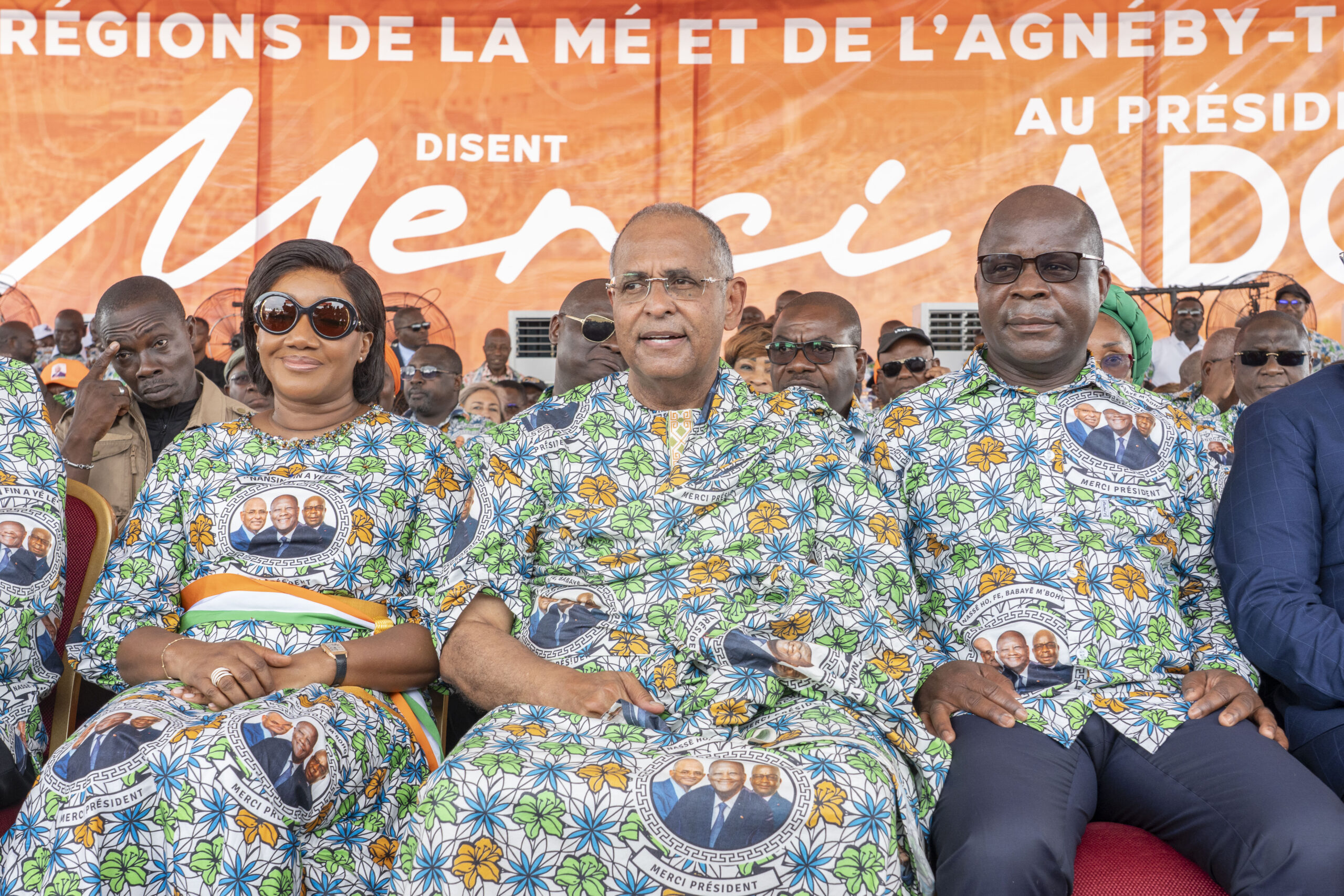 Adzopé : forte mobilisation en hommage au Président Alassane Ouattara